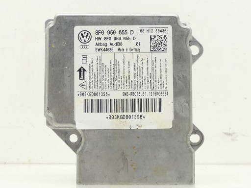 modulo SENSOR airbag POWIETRZNYCH airbag AUDI A5 8T 8F CABRIO 8F0959655D