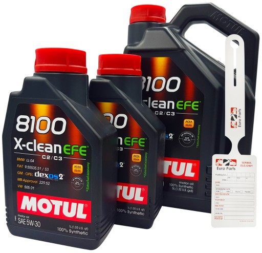 MOTUL 8100 X-CLEAN EFE 5W30 MB229.52 LL-04 GM 7L