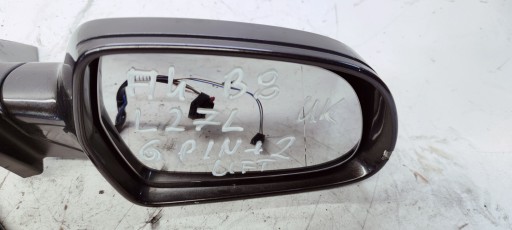 mirror right AUDI A4 B8 LIFT LZ7L 6+2 PIN UK