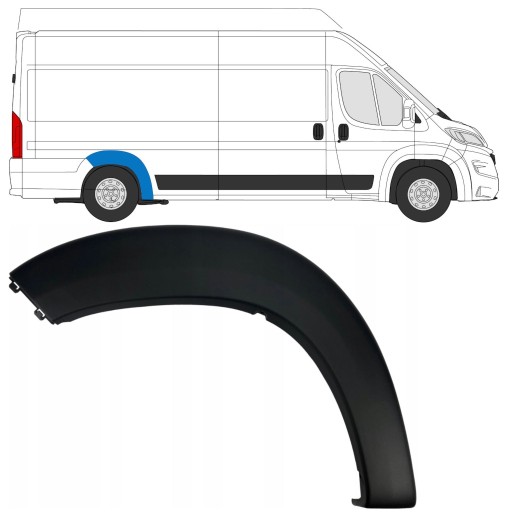 735684321 - Планка над заднім колесом Ducato Boxer Jumper 2018-