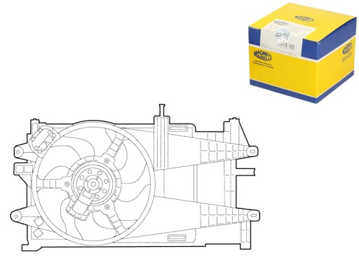 VENTILÁTOR CHLOD.PUNTO II 1.2 8V 99-00 MAGNETI MAR