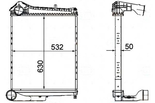8ML 376 - BEHR HELLA ИНТЕРКУЛЕР ВОЗДУХООХЛАДИТЕЛЬ НАДАРЕННОГО ВОЗДУХА