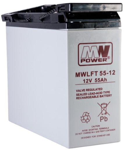Аккумулятор agm аккумулятор vrla mw power 55ah 12v mwlft55 mwlft55-12 ups шкаф