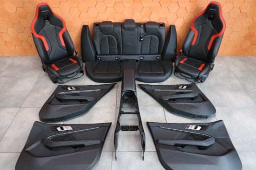 BMW 1' F40 inner seats m-packet SPORT heated DAKOTA black red