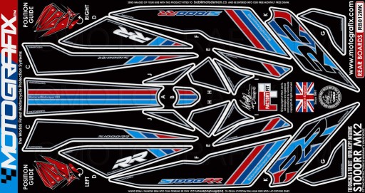 ШПОН ЗД BMW S1000RR 2015-2016