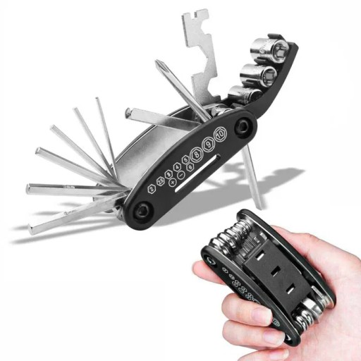 УНІВЕРСАЛЬНИЙ НАБІР КЛЮЧІВ ТА ВЕЛОІНСТРУМЕНТІВ 16в1 МУЛЬТИТУЛ