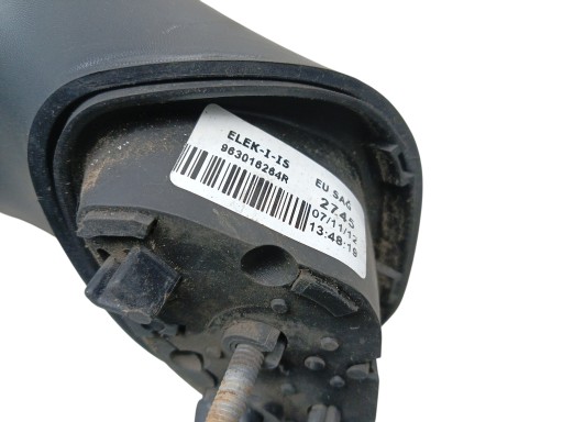 mirror right RENAULT CLIO IV (2012-2016) 9 PIN EUROPA KOD LAKIERU OVENN