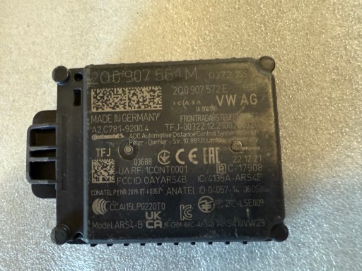 2Q0907561M 2Q0 - Радар distronic acc vw audi 2q0907561m.....