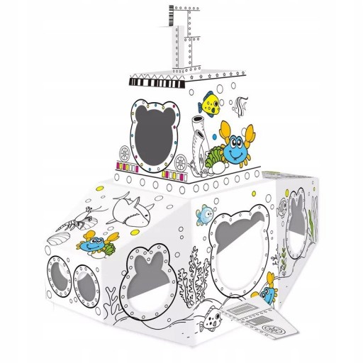 ПОДВОДНИЙ ЧОВЕН КАРТОННИЙ ЧОВЕН ПІД МАЛЮВАННЯ