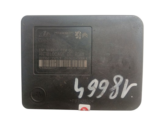 Pompa ABS CITROEN C3 PICASSO 9674415980 10.0960-3926.3 10.0206-0423.4