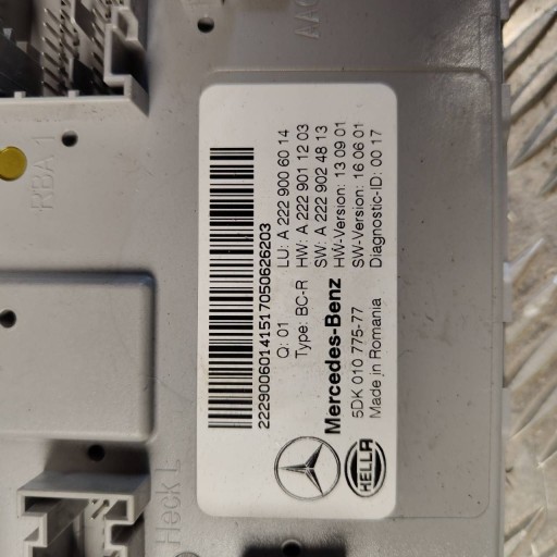 control unit SAM Mercedes-Benz C W205 A2229006014