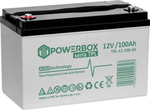 Необслуживаемый аккумулятор tps 100-12 vrla agm 12v 100ah