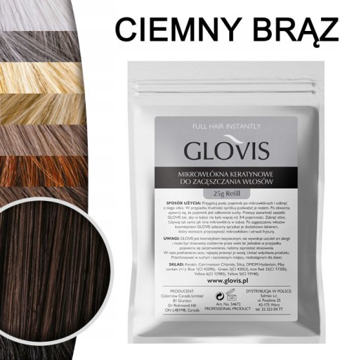 Vrecko GLOVIS 25g - Tmavo Hnedá - Dark Brown