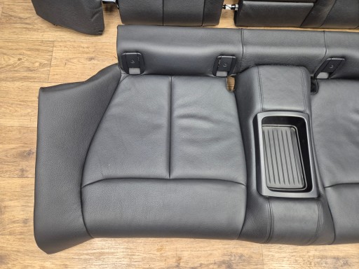 BMW 4 F32 OPARCIE Sitz heck hinten komplett schwarze Leder DZIELONA SKLADANA