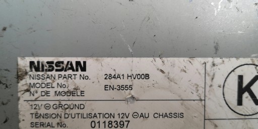 modulo KAMERY parcheggio NISSAN QASHQAI 284A1 HV00B