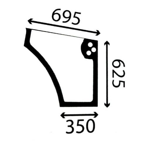ДВЕРІ ВІКНА НИЖНЯ ПРАВА КАРПА NEW HOLLAND 5092899