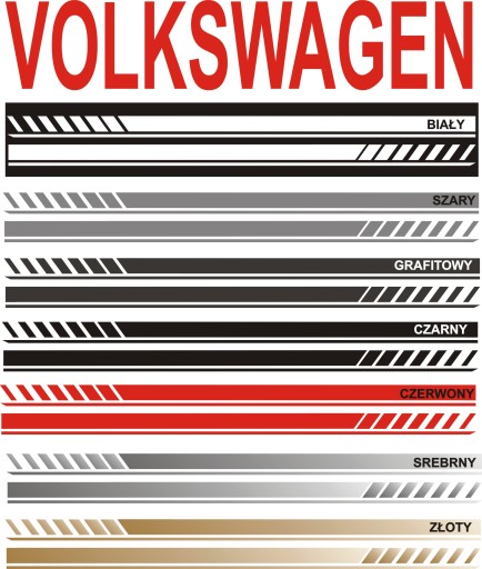 Гольф VOLKSWAGEN універсальні ремені наклейки 180 см