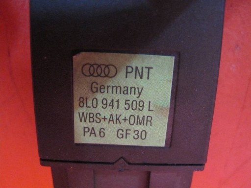 AUDI A3 8L LIFT 99- interrupteur commande phares feux lumières de secours 8L0941509L
