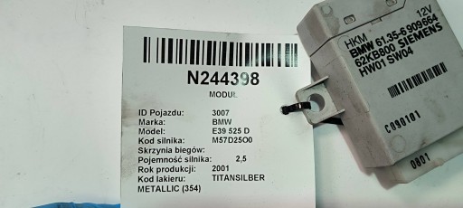 modulo EWS 61.35-6909664 BMW E39 525 D