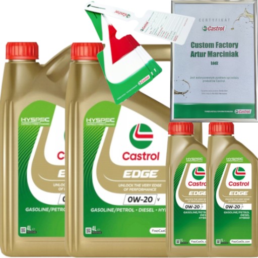 CASTROL EDGE 0W20 V 10L VOLVO VCC RBS0-2AE + ПОДВЕСКА