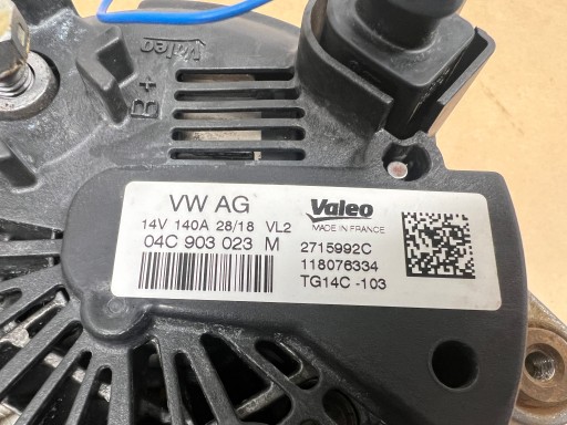 Audi A1 8X 1.0 TSI alternator 04C903023M