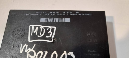 Volkswagen Polo module / control unit komfortu 6Q0959433G (MD3)