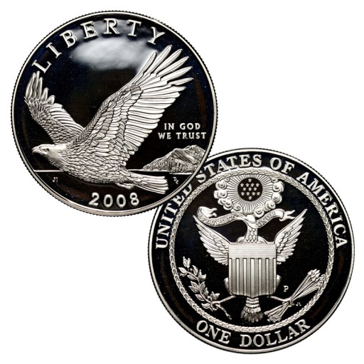 1 Dolar One Dollar 2008 P Bielik amerykański