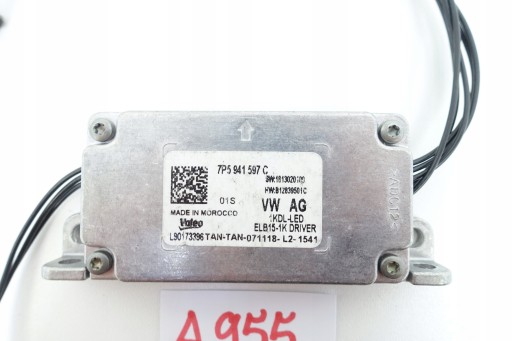 Unité de contrôle Module LED VW PORSCHE 7P5941597C