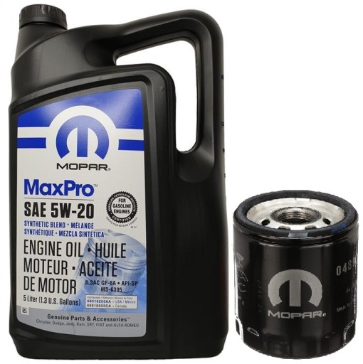 MOPAR 5W20 5L + ФІЛЬТР CHRYSLER 200 2.4 2011-2014