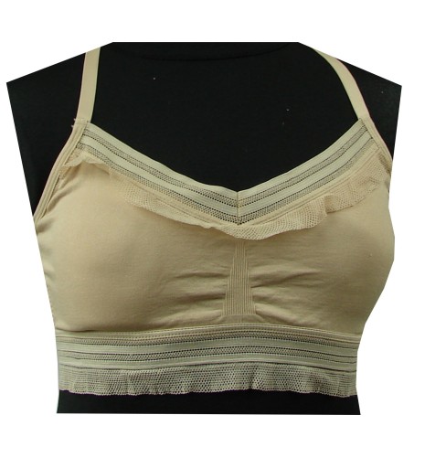 Бюстгальтер GEENICE 152 безшовний, коричневий