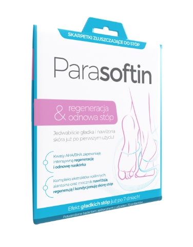 Parasoftin Ponožky exfoliačné na nohy, 1 pár