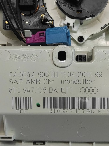 Audi A5 8T FANALE interna 8T0947135BK