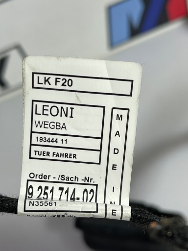 BMW F20 F21 bundle PRZEWODOW door of the passenger 9251714