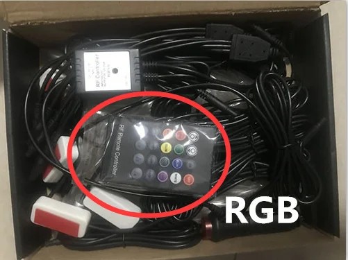 5714602216862 - 10 в 1 RGB RGB 8M світлодіодна стрічка 12V Car - App