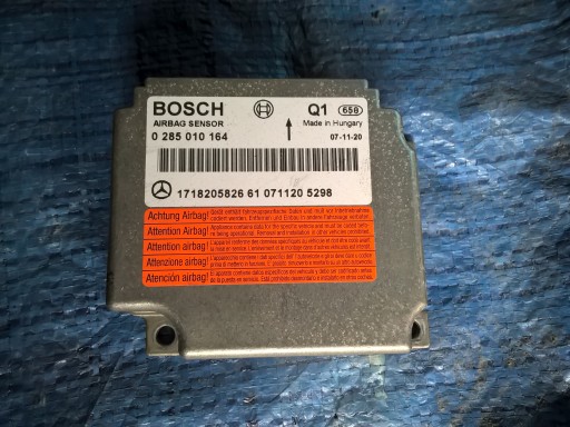 A2213301302 A2213308600 - Модуль датчика подушки безопасности Мерседес СЛК Р171 А1718205826