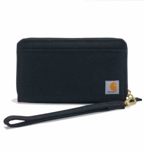 Čierna peňaženka Carhartt Nylon Duck LayFlat Clutch