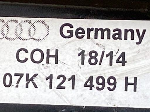 AUDI RS3 TTRS trubka vody 07K121499H