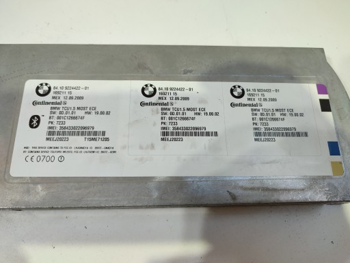 BMW E60 E87 E90 modul Bedienteil Bluetooth 9224422