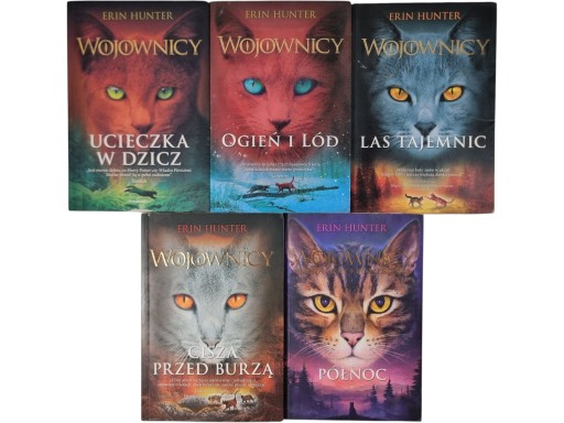 Zdjęcie egzemplarza: Wojownicy Tomy 1-4 + Północ Nowa Przepowiednia / Erin Hunter