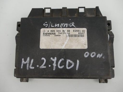 MERCEDES ML W163 2.7 CDI control unit gearboxes module