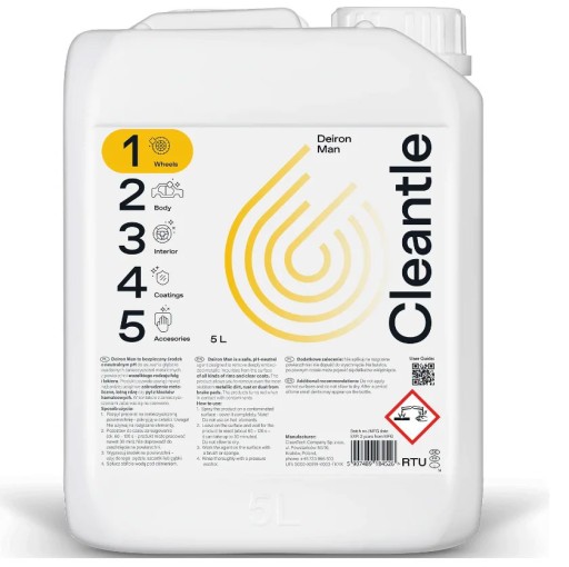 CLEANTLE DEIRON MAN ВИДАЛЯЄ МЕТАЛЕВІ ВІДКЛАДЕННЯ 5000ML