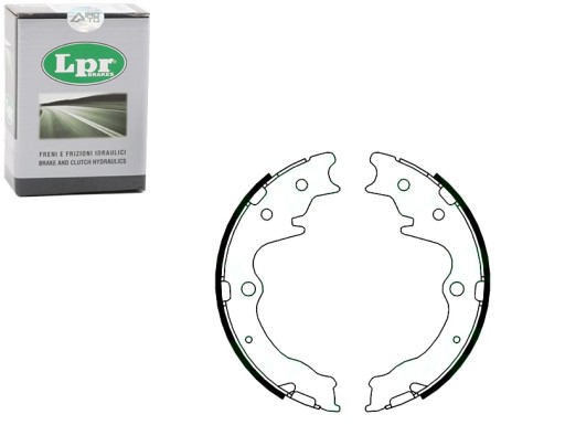 09820 - ГАЛЬМІВНІ КОЛОДКИ KPL ЗАДНІ MAZDA MPV І MPV II 2.0-3.0 11.88-12.06 LPR