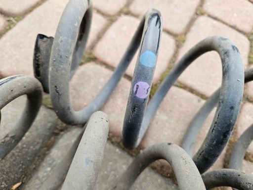 spring of a shock absorber rear part rear komplet springing Renault ZOE II