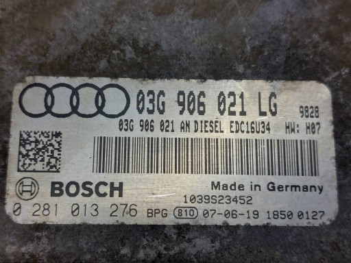 running board STARTOWY AUDI A3 8P 03G906021LG 0281013276 8P0907279K 1K0937125A