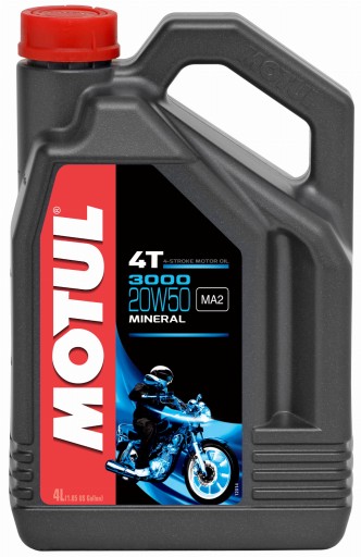 МАСЛО MOTUL 20W-50 3000 4T 4L
