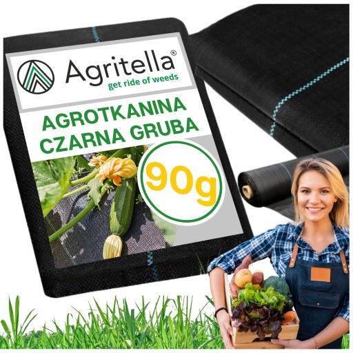 Agrotkanina 3,2 x 10m 90g/m2 Tkanina na Chwasty Gruba Mata Ściółkująca Uv