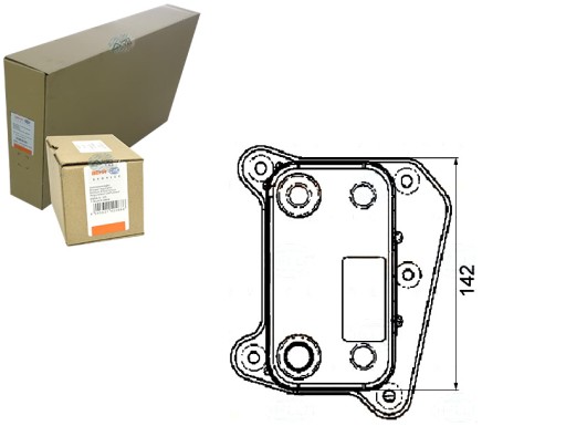 BRH8MO 376 - Масляний охолоджувач BEHR HELLA MS3318 35474 2303138