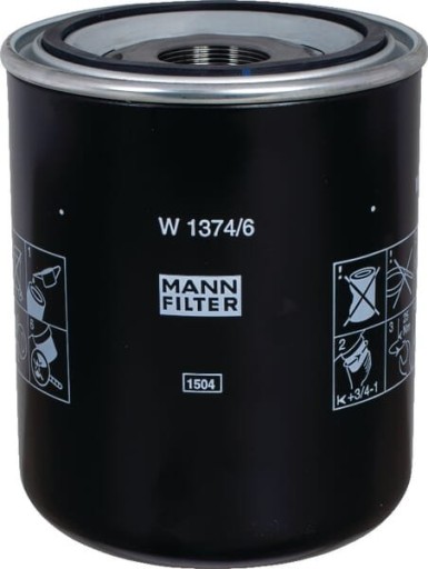 1374/6 - Фільтр гідравліки M & H W13746 MANN-FILTER