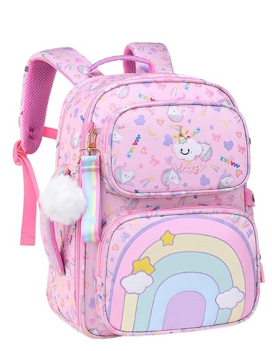 Шкільний рюкзак на багато відділень Відтінки рожевого