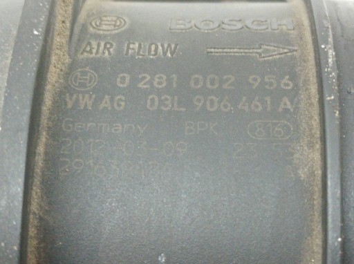 flow meter 03L906461A 2.0 TDI Audi A5 and (2007- )